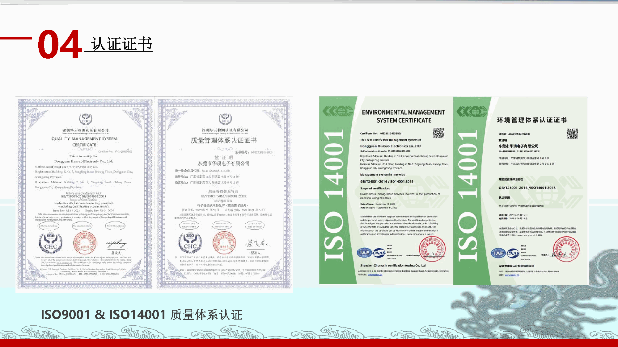 ISO 9001 / ISO 14001